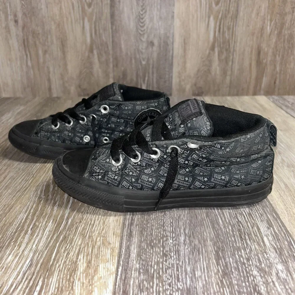 Converse Street Youth US Size 2 Black Mason Thunder Gray 666904F Sneaker Shoes